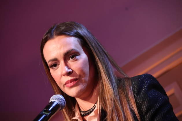 Alyssa Milano attends the 2026 Bridge to Justice Gala in Los Angeles Los Angeles CA May 7 Alyssa Milano speaks at the 2026 Bridge to Justice Gala hosted by The Survivor Justice Center on May 7, 2026 Credit AdMedia 455688 2026 05 07 Los Angeles United States Milano, Alyssa  Copyright: xAdMediax STAR_455688_028
