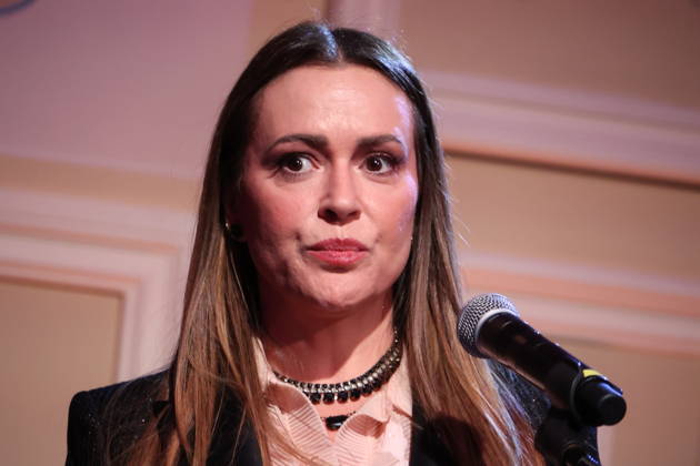 Alyssa Milano attends the 2026 Bridge to Justice Gala in Los Angeles Los Angeles CA May 7 Alyssa Milano speaks at the 2026 Bridge to Justice Gala hosted by The Survivor Justice Center on May 7, 2026 Credit AdMedia 455688 2026 05 07 Los Angeles United States Milano, Alyssa  Copyright: xAdMediax STAR_455688_045