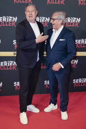 Joachim Llambi und Jan Hofer bei der Premiere von Serienkiller - Die True Crime Ausstellung in der Oskar-Jäger-Straße 99. Köln, 07.05.2026