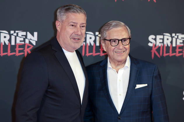 Joachim Llambi und Jan Hofer bei der Premiere von Serienkiller - Die True Crime Ausstellung in der Oskar-Jäger-Straße 99. Köln, 07.05.2026