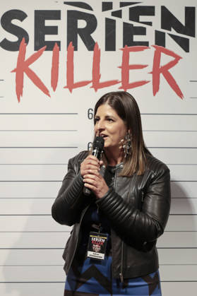 Sarah Stockhausen bei der Premiere von Serienkiller - Die True Crime Ausstellung in der Oskar-Jäger-Straße 99. Köln, 07.05.2026