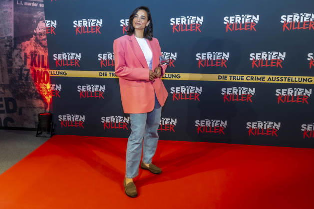 ABB SERIENKILLER- Amira Aly Moderatorin zu Gast bei der Eroeffnung der True Crime Ausstellung Serien Killer am 07.05.2026 in Köln Ehrenfeld NRW Deutschland