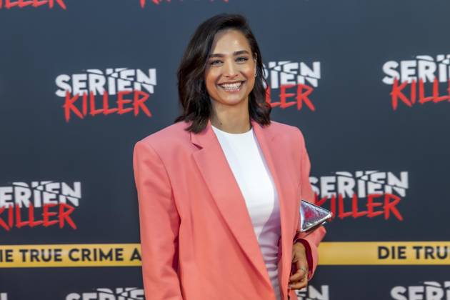 ABB SERIENKILLER- Amira Aly Moderatorin zu Gast bei der Eroeffnung der True Crime Ausstellung Serien Killer am 07.05.2026 in Köln Ehrenfeld NRW Deutschland