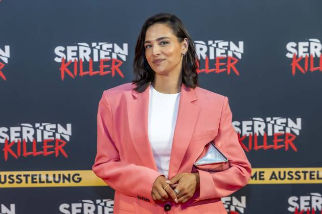 ABB SERIENKILLER- Amira Aly Moderatorin zu Gast bei der Eroeffnung der True Crime Ausstellung Serien Killer am 07.05.2026 in Köln Ehrenfeld NRW Deutschland