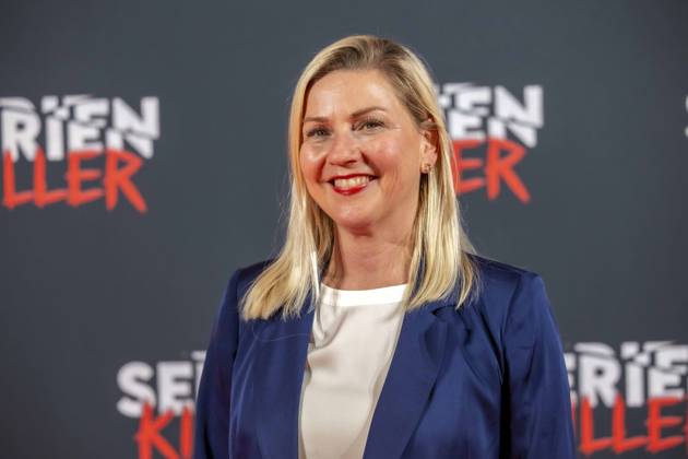 ABB SERIENKILLER- Alexsandra Bechtel Moderatorin zu Gast bei der Eroeffnung der True Crime Ausstellung Serien Killer am 07.05.2026 in Köln Ehrenfeld NRW Deutschland
