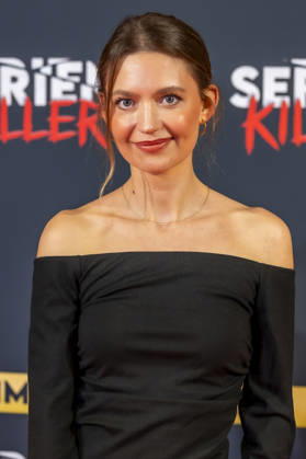 ABB SERIENKILLER- Amrei Haardt Schauspielerin zu Gast bei der Eroeffnung der True Crime Ausstellung Serien Killer am 07.05.2026 in Köln Ehrenfeld NRW Deutschland