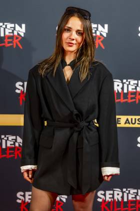 ABB SERIENKILLER- Antonia Kolano Schauspielerin zu Gast bei der Eroeffnung der True Crime Ausstellung Serien Killer am 07.05.2026 in Köln Ehrenfeld NRW Deutschland