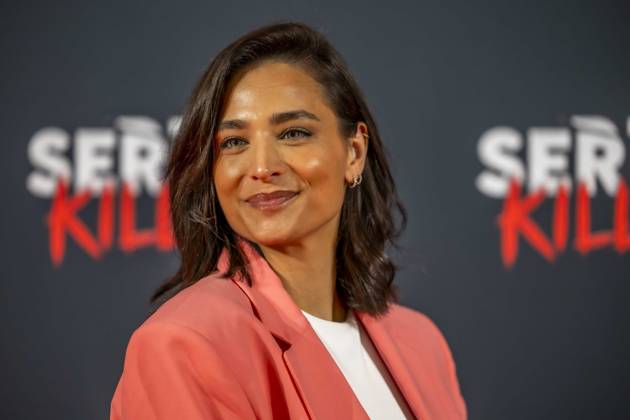 ABB SERIENKILLER- Amira Aly Moderatorin zu Gast bei der Eroeffnung der True Crime Ausstellung Serien Killer am 07.05.2026 in Köln Ehrenfeld NRW Deutschland