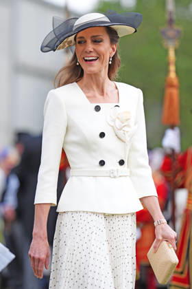 The Prince and Princess of Wales attend a Garden Party The Prince and Princess of Wales attend a Garden Party to celebrate frontline workers from across the United Kingdom, at Buckingham Palace, London, UK, on the 8th May 2026. Picture by Aaron Chown WPA-Pool London Buckingham Palace London United Kingdom  WHA-0817