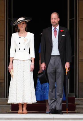 The Prince and Princess of Wales attend a Garden Party The Prince and Princess of Wales attend a Garden Party to celebrate frontline workers from across the United Kingdom, at Buckingham Palace, London, UK, on the 8th May 2026. Picture by Aaron Chown WPA-Pool London Buckingham Palace London United Kingdom  WHA-0817