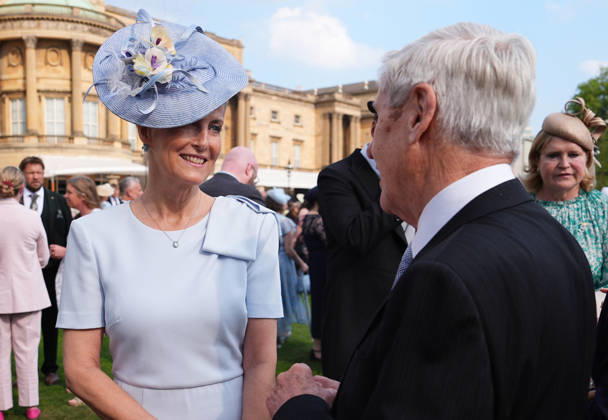 The Prince and Princess of Wales attend a Garden Party The Prince and Princess of Wales attend a Garden Party to celebrate frontline workers from across the United Kingdom, at Buckingham Palace, London, UK, on the 8th May 2026. Picture by Aaron Chown WPA-Pool London Buckingham Palace London United Kingdom  WHA-0817