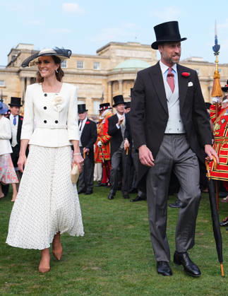 The Prince and Princess of Wales attend a Garden Party The Prince and Princess of Wales attend a Garden Party to celebrate frontline workers from across the United Kingdom, at Buckingham Palace, London, UK, on the 8th May 2026. Picture by Aaron Chown WPA-Pool London Buckingham Palace London United Kingdom  WHA-0817