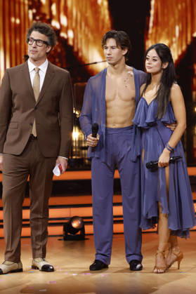 Daniel Hartwich, Joel Mattli und Malika Dzumaev in der neunten Live-Show der 19. Staffel der RTL-Tanzshow Let s Dance im MMC Coloneum. Köln, 08.05.2026