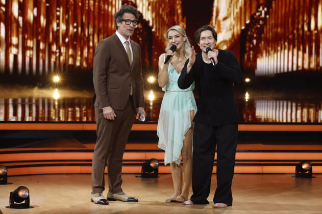 Daniel Hartwich, Anna-Carina Woitschack und Evgeny Vinokurov in der neunten Live-Show der 19. Staffel der RTL-Tanzshow Let s Dance im MMC Coloneum. Köln, 08.05.2026