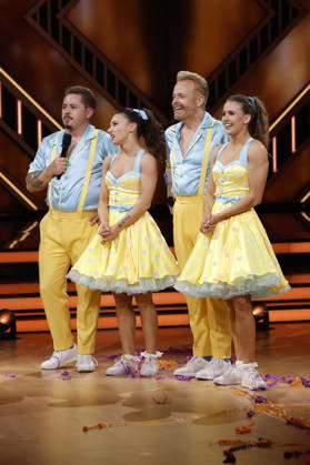 Gustav Schäfer, Anastasia Maruster, Ross Antony und Mariia Maksina in der neunten Live-Show der 19. Staffel der RTL-Tanzshow Let s Dance im MMC Coloneum. Köln, 08.05.2026