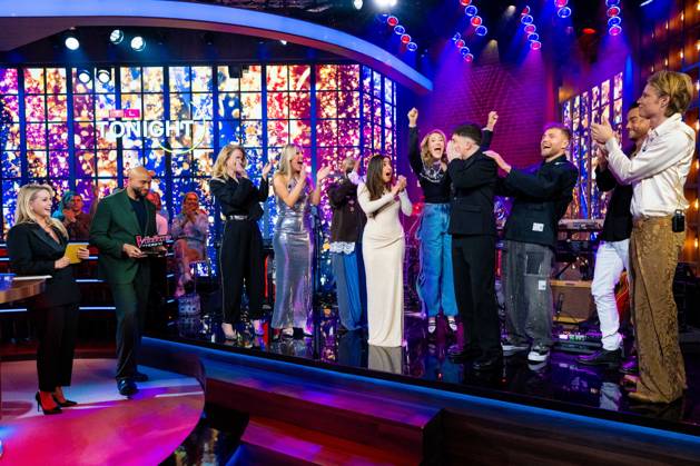 Finale TVOH HILVERSUM - Chantal Janzen and Edson da Graca, Ilse DeLange and Sanne van Assouw, Suzan Stortelder, Ruben Hillen and Freek Rikkerink at the announcement of the winner of The Voice of Holland (TVOH) 2026 in the RTL Tonight studio in Hilversum. Hilversum The Netherlands  Copyright: xMischaxSchoemakerx