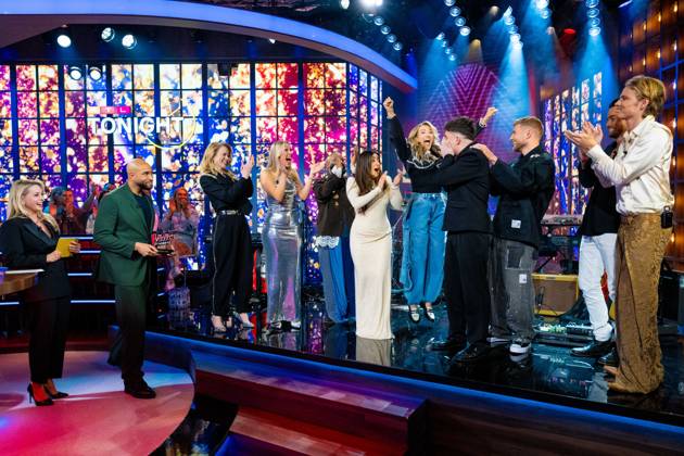 Finale TVOH HILVERSUM - Chantal Janzen and Edson da Graca, Ilse DeLange and Sanne van Assouw, Suzan Stortelder, Ruben Hillen and Freek Rikkerink at the announcement of the winner of The Voice of Holland (TVOH) 2026 in the RTL Tonight studio in Hilversum. Hilversum The Netherlands  Copyright: xMischaxSchoemakerx