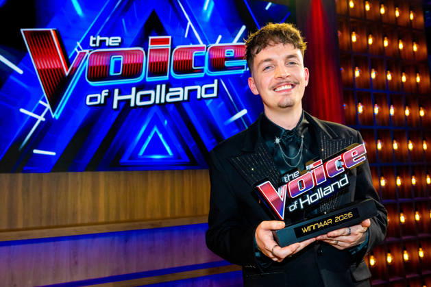 Finale TVOH HILVERSUM - Ruben Hillen at the announcement of the winner of The Voice of Holland (TVOH) 2026 in the studio of RTL Tonight in Hilversum. Hilversum The Netherlands  Copyright: xMischaxSchoemakerx
