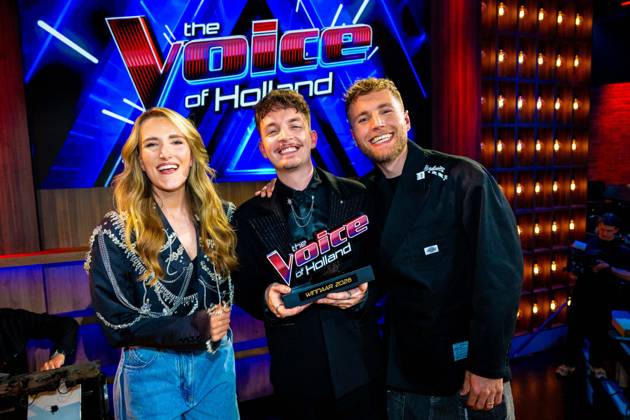 Finale TVOH HILVERSUM - Suzan Stortelder, Ruben Hillen and Freek Rikkerink at the announcement of the winner of The Voice of Holland (TVOH) 2026 in the RTL Tonight studio in Hilversum. Hilversum The Netherlands  Copyright: xMischaxSchoemakerx