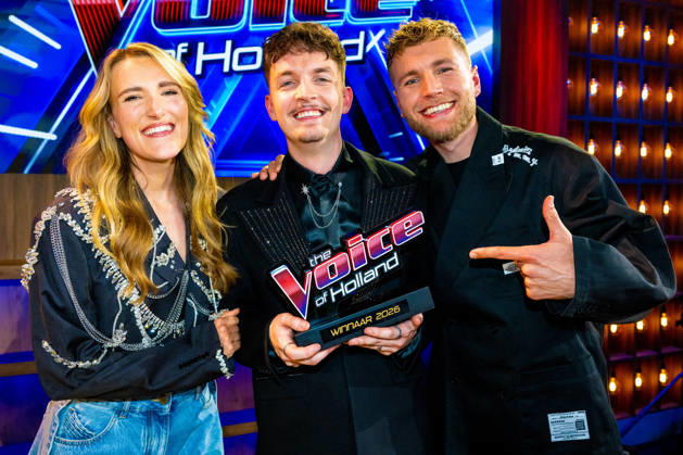 Finale TVOH HILVERSUM - Suzan Stortelder, Ruben Hillen and Freek Rikkerink at the announcement of the winner of The Voice of Holland (TVOH) 2026 in the RTL Tonight studio in Hilversum. Hilversum The Netherlands  Copyright: xMischaxSchoemakerx
