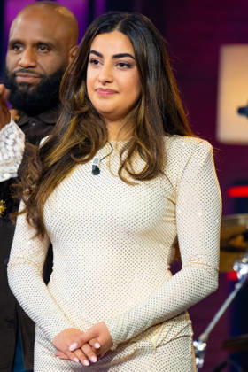 Finale TVOH HILVERSUM - Nieloefaar Bahadori at the announcement of the winner of The Voice of Holland (TVOH) 2026 in the studio of RTL Tonight in Hilversum. Hilversum The Netherlands  Copyright: xMischaxSchoemakerx