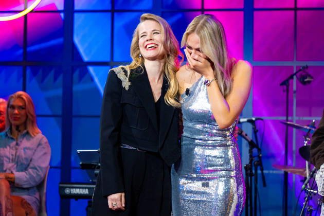 Finale TVOH HILVERSUM - Ilse DeLange and Sanne van Assouw at the announcement of the winner of The Voice of Holland (TVOH) 2026 in the RTL Tonight studio in Hilversum. Hilversum The Netherlands  Copyright: xMischaxSchoemakerx