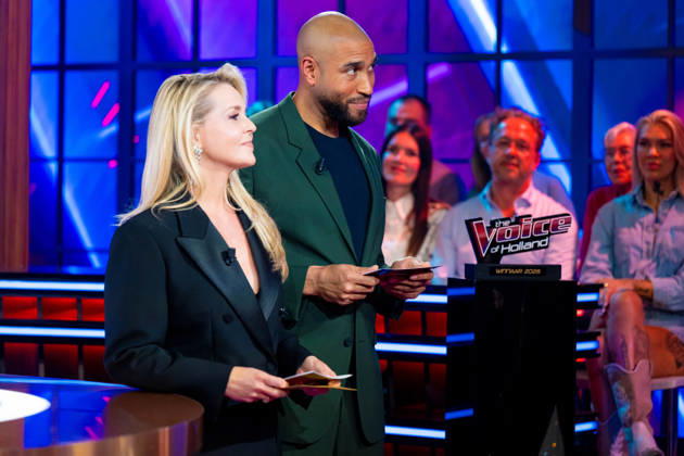 Finale TVOH HILVERSUM - Chantal Janzen and Edson da Graca at the announcement of the winner of The Voice of Holland (TVOH) 2026 in the RTL Tonight studio in Hilversum. Hilversum The Netherlands  Copyright: xMischaxSchoemakerx