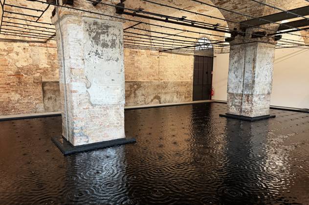 Die 61. Internationale Kunstausstellung Biennale Arte 2026 findet vom 9. Mai bis zum 22. November 2026 in Venedig statt. Das Event findet in Arsenale und in Giardini statt. Foto: Pavillon, Istallation Israel