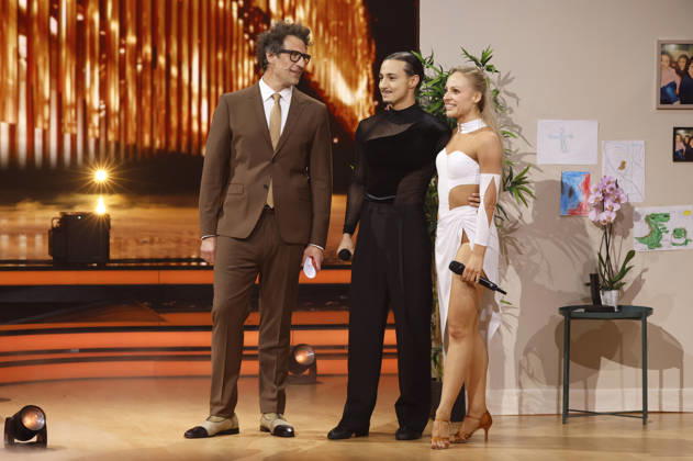 Daniel Hartwich, Milano und Marta Arndt in der neunten Live-Show der 19. Staffel der RTL-Tanzshow Let s Dance im MMC Coloneum. Köln, 08.05.2026