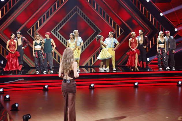 Victoria Swarovski, Malika Dzumaev, Joel Mattli, Marta Arndt, Milano, Mariia Maksina, Ross Antony, Anastasia Maruster, Gustav Schäfer, Kathrin Menzinger, Jan Kittmann, Anna-Carina Woitschack und Evgeny Vinokurov in der neunten Live-Show der 19. Staffel der RTL-Tanzshow Let s Dance im MMC Coloneum. Köln, 08.05.2026