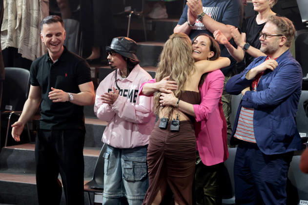 Özcan Cosar, Tony Bauer, Victoria Swarovski, Ulrike Frank und Marc Schubring in der neunten Live-Show der 19. Staffel der RTL-Tanzshow Let s Dance im MMC Coloneum. Köln, 08.05.2026
