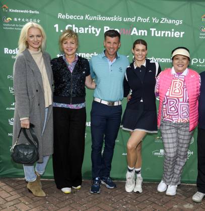 ABB PROMIGOLF - Rebecca Kunikowski Nana Kuckuck Thomas Rupprath Rebecca Kunikwski Prof.Yu Zhang Gastgeberin - zu Gast - beim ersten Charity Promi-AM Golfrunier zu gunstemn von Kinderwohl Berlin und Geka e.V. auf dem Golf und Country Club am Motzener See in Mittenwalde Brandenburg am 09.05.2026 Brandenburg Deutschland