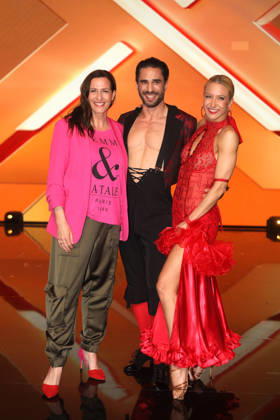 LetÂ s Dance Show 9 in Köln Jan Kittmann, Kathrin Menzinger und Ulrike Frank bei der 9. Tanzshow der 19. Staffel der RTL-Tanzshow LetÂ s Dance im Coloneum Köln NRW Deutschland Copyright: xMatthiasxGränzdörferx