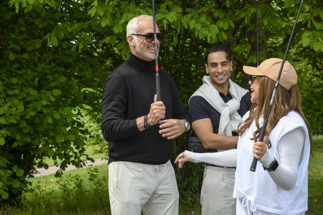 ABB PROMIGOLF - Simone Thomalla Freund Rene Merten Timor Uelker zu Gast beim ersten Charity Promi-AM Golfturnier zu gunstemn von Kinderwohl Berlin und Geka e.V. auf dem Golf und Country Club am Motzener See in Mittenwalde Brandenburg am 09.05.2026 Brandenburg Deutschland