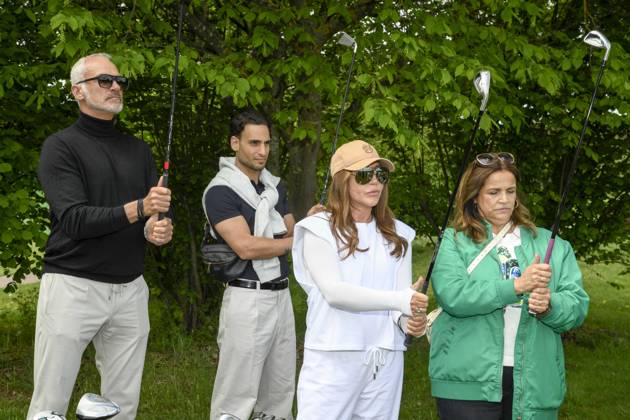 ABB PROMIGOLF - Simone Thomalla Freund Rene Merten Timor Uelker Rebecca Immanuel zu Gast beim ersten Charity Promi-AM Golfturnier zu gunstemn von Kinderwohl Berlin und Geka e.V. auf dem Golf und Country Club am Motzener See in Mittenwalde Brandenburg am 09.05.2026 Brandenburg Deutschland