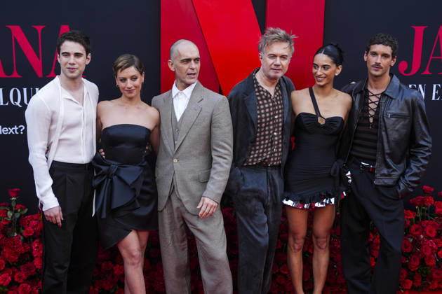Gala Jarana en el Guadalquivir for the global premiere of Berlin and the lady of Armino Seville Pedro Alonso, Michelle Jenner, Tristán Ulloa, Begona Vargas, Julio Pena Fernández, Joel Sánchez, José Luis García Pérez, Marta Nieto and Álvaro Morte during the gala Jarana en el Guadalquivir for the global premiere of Berlin and the lady of Armino on May 9, 2026 in Seville Andalusia, Spain The global premiere of the second season of the spin off of La casa de papel , entitled Berlín y la dama del armino , which is being held yesterday Friday and today, Saturday, will host several outstanding events in Seville Today Saturday, this event has taken place on the Guadalquivir River starting with a red carpet on which have paraded besides the cast, V Copyright: xMariaxJosà xLopezx 7511765