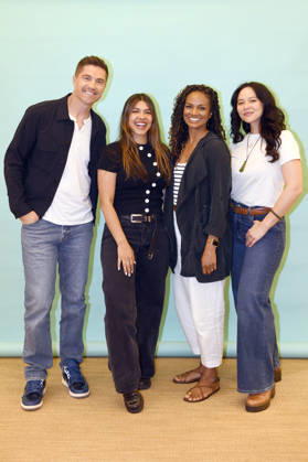 Eric Winter,, Lisseth Chavez, Mekia Cox und Melissa O Neil beim The Rookie -Photoshooting auf der Night Sky Undercover Con 2026 im Cosmo Hotel Palace. Mailand, 09.05.2026