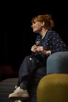 May 9, 2026, s-Hertogenbosch, Noord-Brabant, Netherlands: On May 9, 2026, actor and director BRYCE DALLAS HOWARD, known for her roles in the Jurassic World franchis, The Mandalorian, The Village, and The Help, participates in a Q&A session at Comic Con Holland in s-Hertogenbosch, Netherlands. s-Hertogenbosch Netherlands - ZUMAp202 20260509_zip_p202_004 Copyright: xJamesxPetermeierx