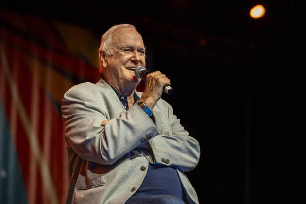 May 9, 2026, s-Hertogenbosch, Noord-Brabant, Netherlands: On May 9, 2026, actor and comedian JOHN CLEESE, participates in a Q&A session at Comic Con Holland in s-Hertogenbosch, Netherlands, May 9, 2026. s-Hertogenbosch Netherlands - ZUMAp202 20260509_zip_p202_012 Copyright: xJamesxPetermeierx