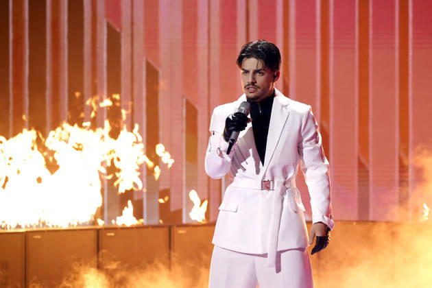 Kandidat Paco Lazar Simic im Finale der 22. Staffel der deutschen Gesangs-Castingshow Deutschland sucht den Superstar (DSDS) in den MMC-Studios. Köln, 09.05.2026 NRW Deutschland Copyright: xChristophxHardtx