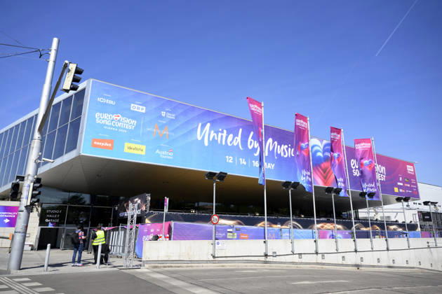 VIENNA, 20260510 Exterior of the Wiener Stadthalle during the Eurovision Song Contest ESC in Vienna, Austria VIENNA AUSTRIA x10070x  Copyright: xJessicaxGowx xTTx EUROVISION 2026 1Yik-Vbx0uM
