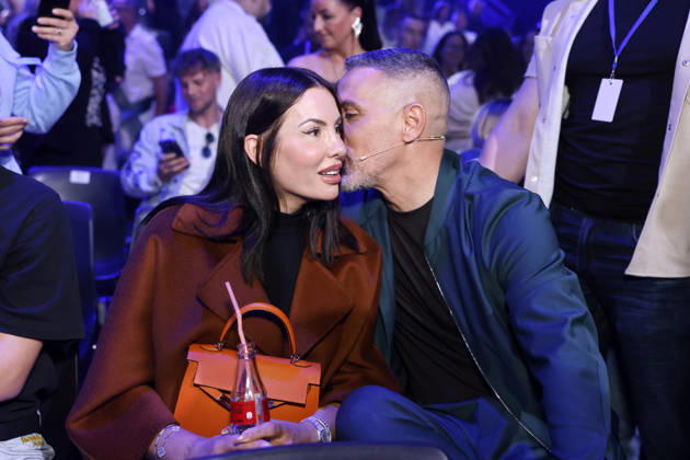 Rapper und Juror Bushido (Anis Ferchichi) mit seiner Frau Anna-Maria Ferchichi im Finale der 22. Staffel der deutschen Gesangs-Castingshow Deutschland sucht den Superstar (DSDS) in den MMC-Studios. Köln, 09.05.2026 NRW Deutschland Copyright: xChristophxHardtx