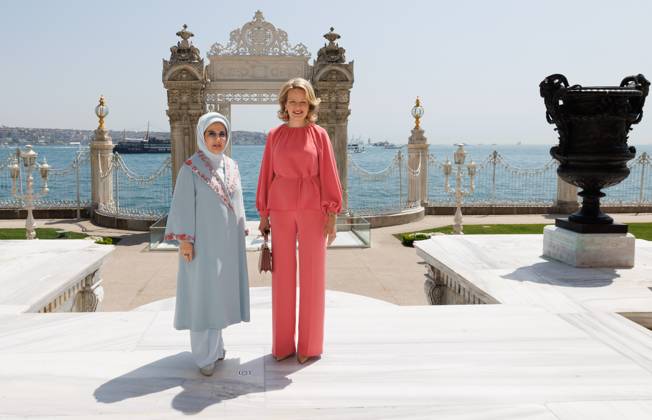Entertainment Bilder des Tages Turkish First Lady Emine Erdogan and Queen Mathilde of Belgium meet in Istanbul, on the first day of a Belgian economic mission to Turkey, on Sunday 10 May 2026. The Queen of the Belgians is visiting Turkey from 10 to 14 May.  POOLxBENOITxDOPPAGNE 173395379