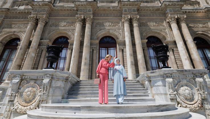 Queen Mathilde of Belgium and Turkish First Lady Emine Erdogan meet in Istanbul, on the first day of a Belgian economic mission to Turkey, on Sunday 10 May 2026. The Queen of the Belgians is visiting Turkey from 10 to 14 May.  POOLxBENOITxDOPPAGNE 173395403