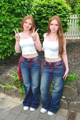 ZDF - Fernsehgarten. Emilia und Letizia ( Twins on Ice ) während der ZDF - Unterhaltungsshow Fernsehgarten am 10.05.2026 in Mainz. 20260510MWI120990