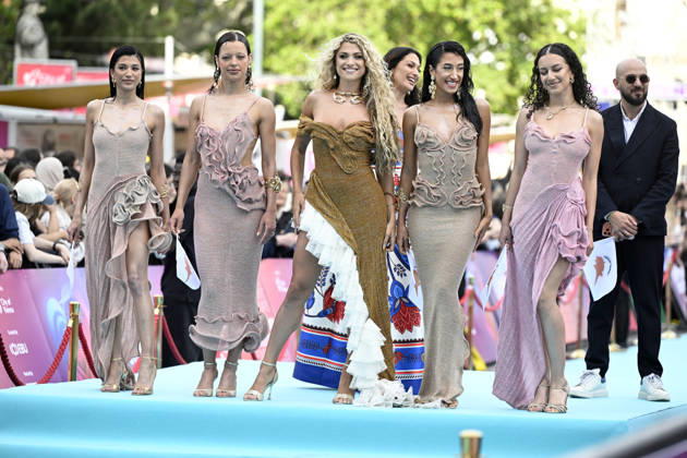 VIENNA, AUSTRIA 20260510 Antigoni representing Cyprus on the turquoise carpet ahead of next week s semi finals and final of this year s Eurovision Song Contest ESC in Vienna, Austria WIEN AUSTRIA x10070x  Copyright: xJessicaxGow TTx EUROVISION 2026 TURQUOISE CARPET Bbx8zTtxx50