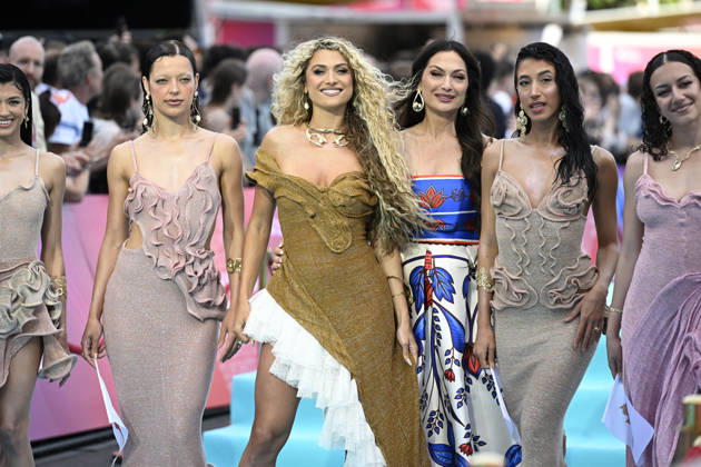 VIENNA, AUSTRIA 20260510 Antigoni representing Cyprus on the turquoise carpet ahead of next week s semi finals and final of this year s Eurovision Song Contest ESC in Vienna, Austria WIEN AUSTRIA x10070x  Copyright: xJessicaxGow TTx EUROVISION 2026 TURQUOISE CARPET _Hs5iUlkdP8