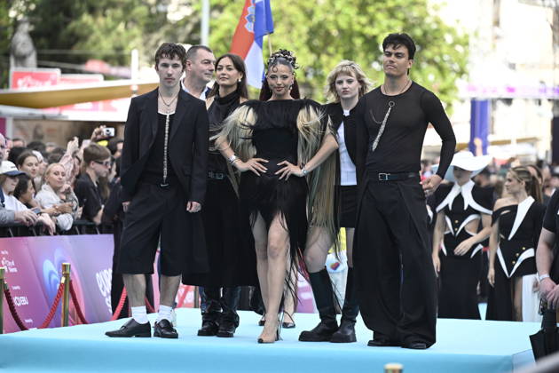VIENNA, AUSTRIA 20260510 Dara representing Bulgaria on the turquoise carpet ahead of next week s semi finals and final of this year s Eurovision Song Contest ESC in Vienna, Austria WIEN AUSTRIA x10070x  Copyright: xJessicaxGow TTx EUROVISION 2026 TURQUOISE CARPET EwTl66A_tWM