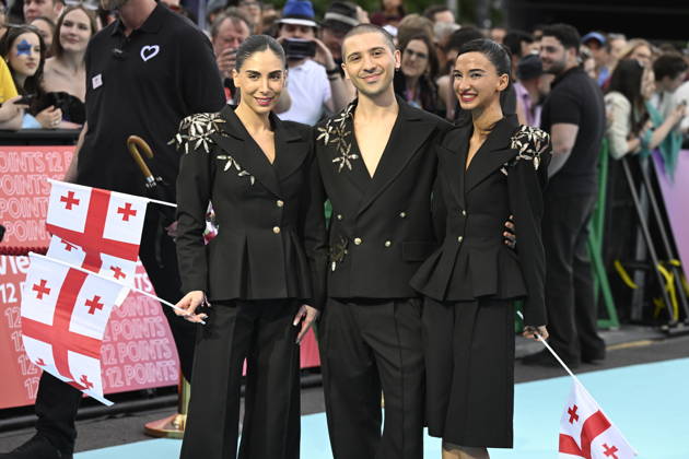 VIENNA, AUSTRIA 20260510 Bzikebi representing Georgia on the turquoise carpet ahead of next week s semi finals and final of this year s Eurovision Song Contest ESC in Vienna, Austria WIEN AUSTRIA x10070x  Copyright: xJessicaxGow TTx EUROVISION 2026 TURQUOISE CARPET m97Ux0o7Jsc