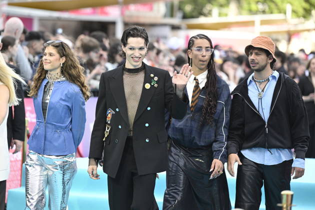 VIENNA, AUSTRIA 20260510 Soren Torpegaard Lund representing Denmark on the turquoise carpet ahead of next week s semi finals and final of this year s Eurovision Song Contest ESC in Vienna, Austria WIEN AUSTRIA x10070x  Copyright: xJessicaxGow TTx EUROVISION 2026 TURQUOISE CARPET 9Xnx3vEZK54